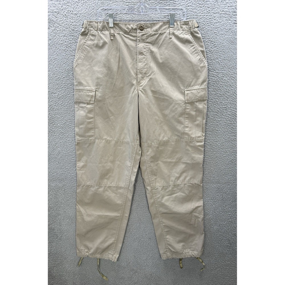 Propper Pants Mens Large Regular Tan Ripstop F5250 Uniform Trouser Double Knee